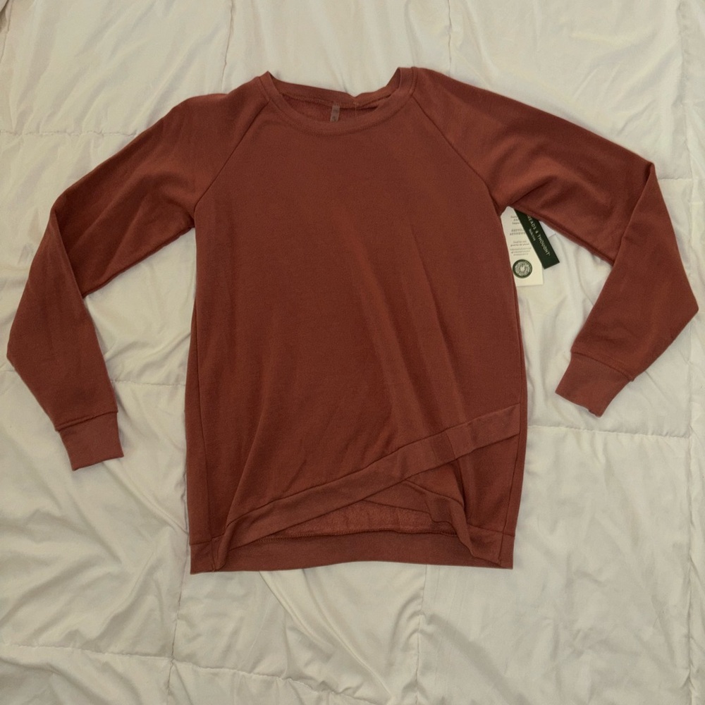 Girls Salmon Full Length Sweatshirt